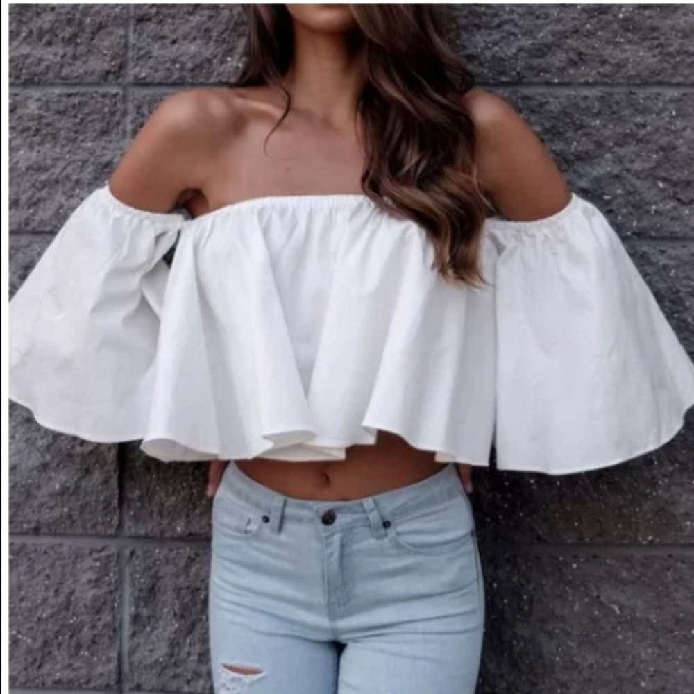 White Off  The Shoulder